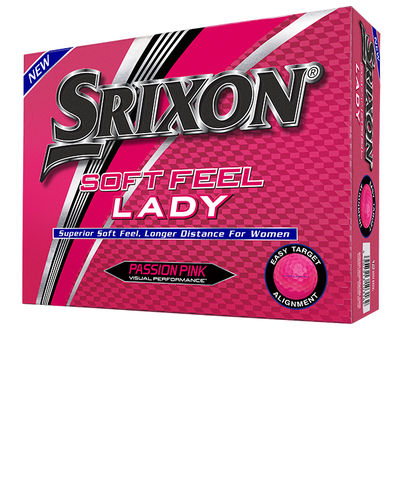 12 SRIXON SOFT FEEL Lady Pink Golfbälle Modell 2019