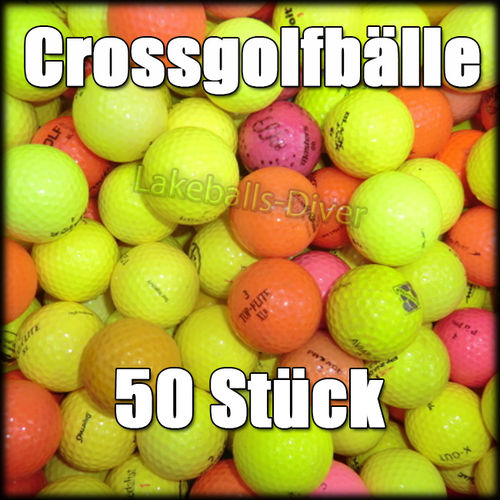 50 bunte Crossgolfbälle